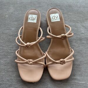 Dolce Vita Women's light pink/tan kitten heels